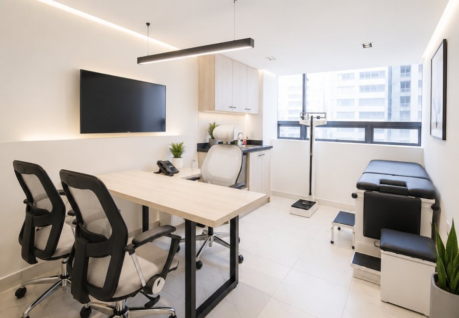 Consultorio equipado